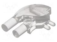 Fiber for LED; Ø3mm; No.of mod: 2; round; Front: flat; angular MENTOR