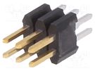 Pin header; pin strips; Minitek127®; male; PIN: 6; straight; 1.27mm Amphenol Communications Solutions