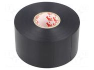 Tape: electrical insulating; W: 50mm; L: 33m; Thk: 0.18mm; black SCAPA
