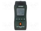 Meter: solar power; Range: 3999W/m2; Equipment: case; Display: LCD EXTECH