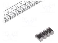Resistor network: Y; ±5%; 2.2kΩ; No.of resistors: 4; -55÷155°C YAGEO