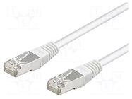 Patch cord; RJ45 plug,both sides; SF/UTP; 5e; stranded; CCA; PVC Goobay