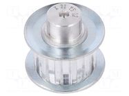 Belt pulley; T5; W: 10mm; whell width: 21mm; Ø: 18.25mm; aluminium OPTIBELT