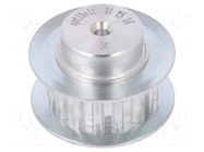 Belt pulley; T5; W: 10mm; whell width: 21mm; Ø: 24.6mm; aluminium OPTIBELT