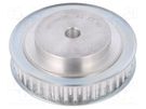 Belt pulley; T5; W: 10mm; whell width: 21mm; Ø: 62.85mm; aluminium OPTIBELT