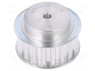 Belt pulley; T10; W: 25mm; whell width: 40mm; Ø: 61.8mm; aluminium OPTIBELT