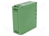 Enclosure: for DIN rail mounting; polyamide; green DEGSON ELECTRONICS