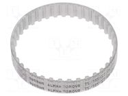 Timing belt; T5; W: 10mm; H: 2.2mm; Lw: 185mm; Tooth height: 1.2mm OPTIBELT