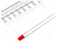 LED; red; 3mm; 8÷50mcd; 60°; Front: convex; 2÷2.5VDC; No.of term: 2 KINGBRIGHT ELECTRONIC