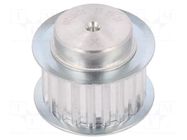 Belt pulley; T5; W: 16mm; whell width: 27mm; Ø: 31mm; aluminium; ZRS OPTIBELT