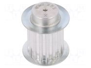 Belt pulley; T5; W: 25mm; whell width: 36mm; Ø: 24.6mm; aluminium OPTIBELT