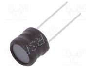 Inductor: wire; THT; 470uH; 600mA; ±10%; Ø9.5x8.5mm; vertical FERROCORE