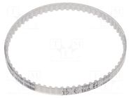 Timing belt; T2.5; W: 4mm; H: 1.3mm; Lw: 160mm; Tooth height: 0.7mm OPTIBELT