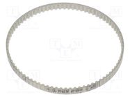 Timing belt; T2.5; W: 4mm; H: 1.3mm; Lw: 200mm; Tooth height: 0.7mm OPTIBELT