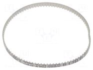 Timing belt; T2.5; W: 4mm; H: 1.3mm; Lw: 230mm; Tooth height: 0.7mm OPTIBELT