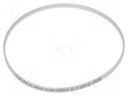 Timing belt; T2.5; W: 4mm; H: 1.3mm; Lw: 290mm; Tooth height: 0.7mm OPTIBELT