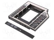 Hard discs housing: 2,5"; installation for CD/DVD drive slot DIGITUS