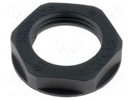 Nut; M16; polyamide; UL94V-2; 22mm; black; Thread: metric; Pitch: 1.5 LAPP