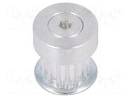 Belt pulley; T2.5; W: 4mm,6mm; whell width: 16mm; Ø: 11.4mm; metric OPTIBELT