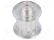 Belt pulley; AT5; W: 16mm; whell width: 27mm; Ø: 17.85mm; aluminium OPTIBELT