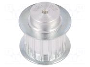 Belt pulley; AT5; W: 16mm; whell width: 27mm; Ø: 22.65mm; aluminium OPTIBELT