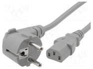 Cable; 3x1mm2; CEE 7/7 (E/F) plug angled,IEC C13 female; PVC; 5m LIAN DUNG