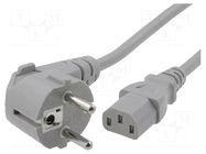 Cable; 3x1mm2; CEE 7/7 (E/F) plug angled,IEC C13 female; PVC; 5m LIAN DUNG