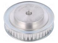 Belt pulley; T5; W: 10mm; whell width: 21mm; Ø: 66mm; aluminium; ZRS OPTIBELT