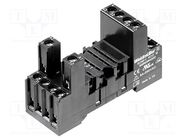 Socket; PIN: 11; 10A; 240VAC; H: 42mm; W: 28mm; for DIN rail mounting 