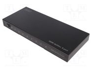 Splitter; HDCP 1.2; black; Input: HDMI socket; Out: HDMI socket x8 DIGITUS