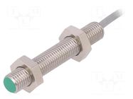 Sensor: inductive; OUT: PNP / NO; 0÷2mm; 10÷30VDC; M8; IP67; 200mA BAUMER