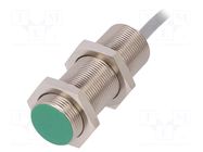Sensor: inductive; OUT: PNP / NO; 0÷8mm; 10÷30VDC; M18; 2m; IP67 BAUMER
