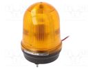 Signaller: lighting; amber; MFL; 10÷30VDC; Light source: LED; IP65 QLIGHT