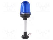 Signaller: lighting; flashing light,continuous light; blue; IP65 