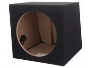 Car loudspeaker enclosure; MDF; black; 300mm; Øhole: 282mm; 30l BASSER