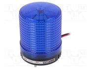 Signaller: lighting; flashing light; blue; S80LS; 10÷30VDC; IP65 