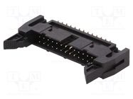 Socket; IDC; male; PIN: 26; vertical; with ejector; SMT; 2.54mm Amphenol Communications Solutions