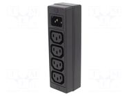 Connector: AC supply; splitter; 10A; 250VAC; C13 (F),C14 (E) BULGIN