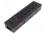 Connector: AC supply; splitter; 10A; 250VAC; C13 (F),C14 (E) BULGIN