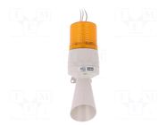 Signaller: lighting-sound; 24VDC; LED; amber; IP54; Ø86x233mm QLIGHT