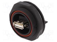 Socket; USB A; USB A socket-front,USB B socket-back; PIN: 4; IP68 BULGIN