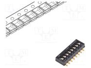 Switch: DIP-SWITCH; Poles number: 8; OFF-ON; 0.025A/24VDC; Pos: 2 C&K