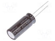 Capacitor: electrolytic; THT; 27uF; 450VDC; Ø12.5x31.5mm; ±20% NICHICON