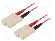 Fiber patch cord; OM4; SC/UPC,both sides; 2m; LSZH; violet LAPP