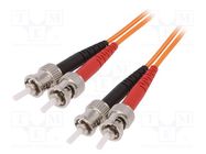 Fiber patch cord; OM2; ST/UPC,both sides; 2m; LSZH; orange LAPP