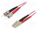 Fiber patch cord; OM4; LC/UPC,ST/UPC; 2m; Optical fiber: 50/125um LAPP