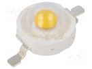 Power LED; white warm; 130°; 350mA; Pmax: 1W; 120÷154lm; CRImin: 80 ProLight Opto