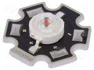 Power LED; amber; STAR; 130°; 700mA; 587÷597nm; 99.6÷113.6lm; 3W ProLight Opto