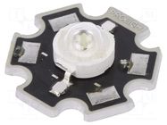 Power LED; green; STAR; 130°; 700mA; 515÷535nm; 168.4÷192lm; 3W ProLight Opto