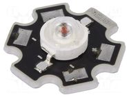 Power LED; red; STAR; 130°; 700mA; 613.5÷631nm; 99.6÷129.5lm; 3W ProLight Opto